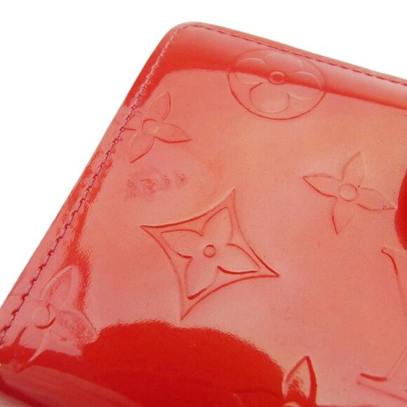 LOUIS VUITTON Clasp Wallet Vernis Pomme d'Amour Authentic Used - Picture 10 of 10